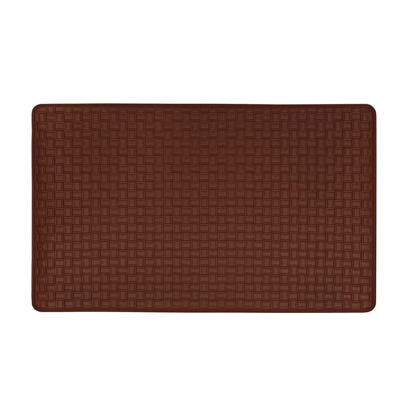 Tapis tissé gaufré anti-fatigue, Rectangle 1 pi 8 po x 3 pi 3 po, Lave