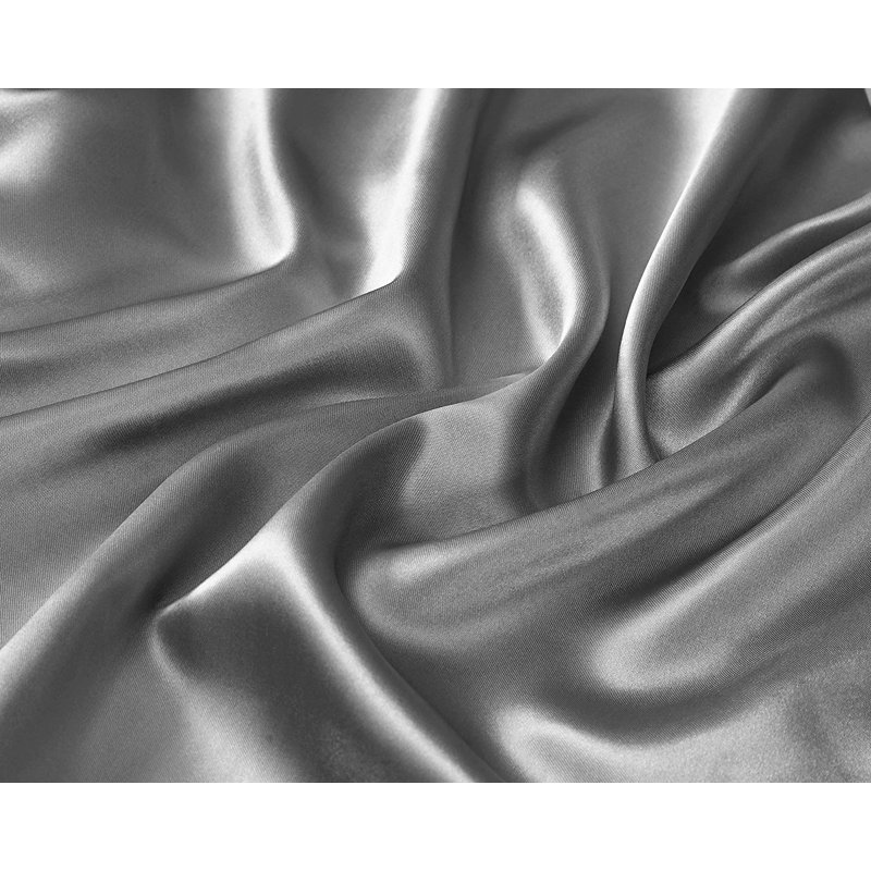 Satin Sheet Set, California King, Silver