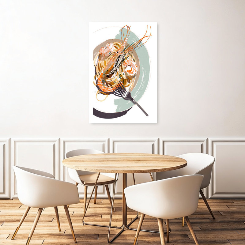 Art mural contemporain Gourmet, 48" H x 32" W