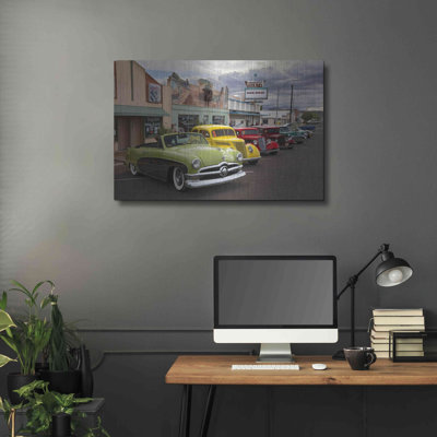 " Route 66 Fun Run Kingman " by Mike Jones Painting Print