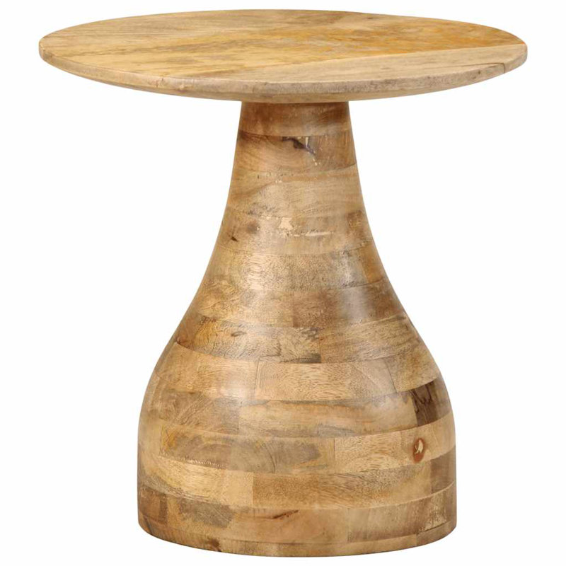 Side Table Diameter40x40 Cm Solid Wood Mango, Brown