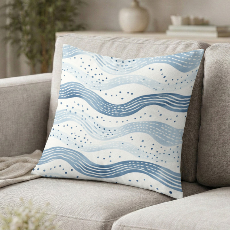 Coussin Dots, H 18 po x l 18 po