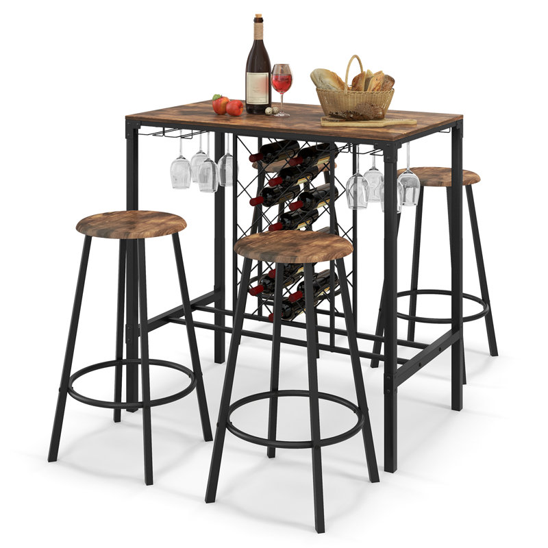Zigmond 4 - Person Trestle Dining Set