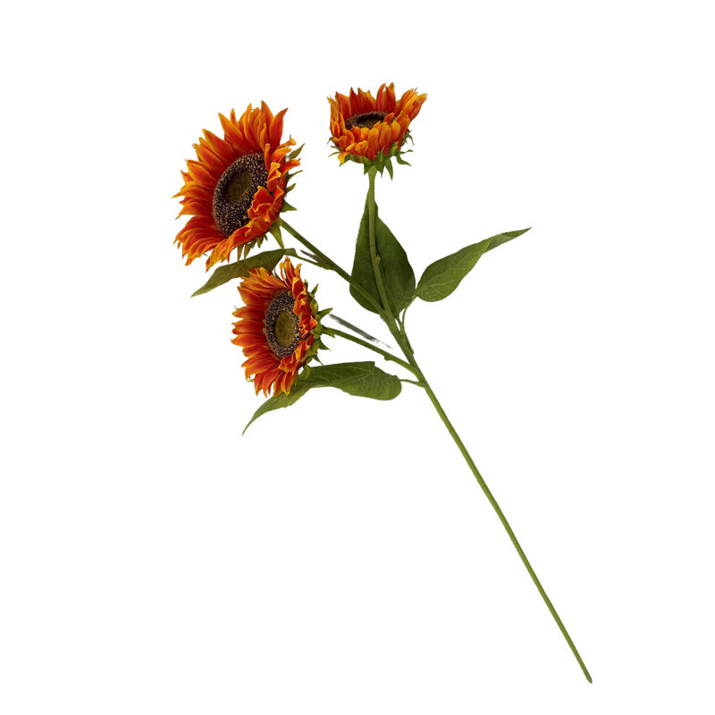 Tige de tournesol artificielle, Orange