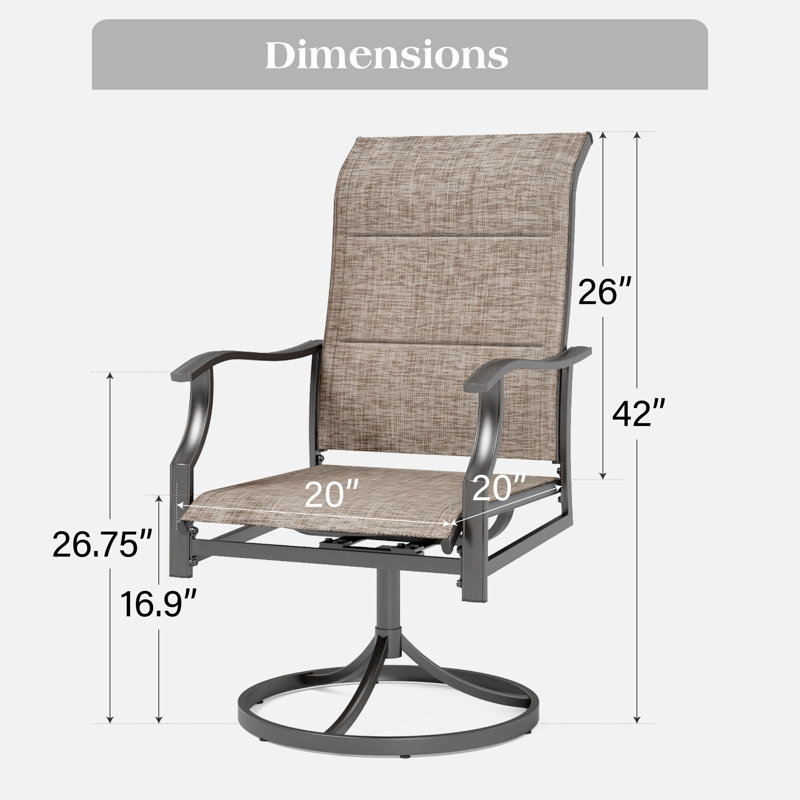 Ensemble de salle à manger pour 6 personnes en métal avec table rectangulaire