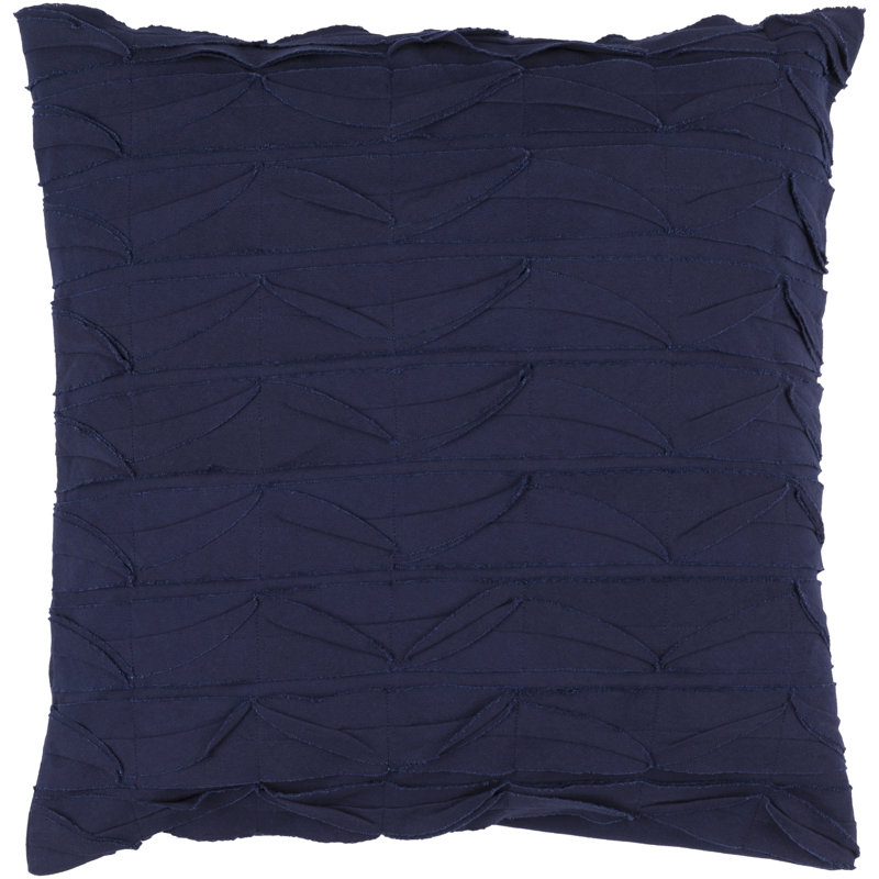 Coussin Huckaby, Bleu, 22 po x 22 po, Housse de coussin seulement