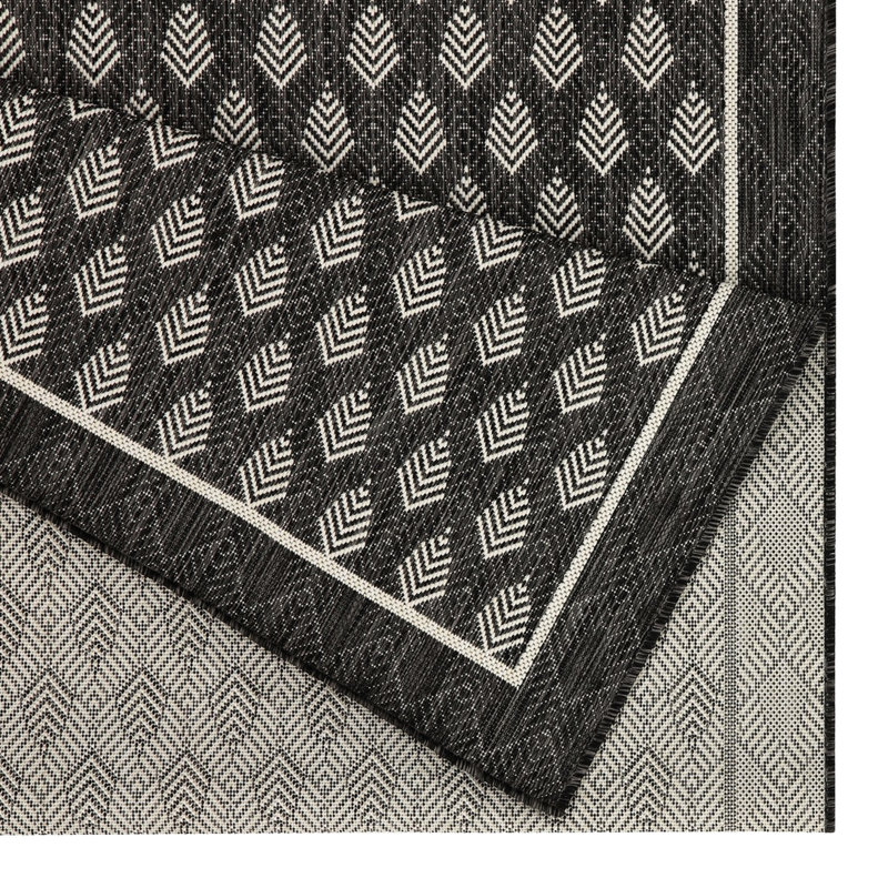 5'3" X 7'3" Sunshine Gchar2008 Anthracite Area Rug, Polypropylene, , Stain , For Different Spaces 5 Ft. 3 In. 7 Rug Anthracite, High Traffic,