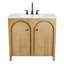 Meuble-lavabo simple 36 po avec plateau en céramique Modway Appia-94387482-94387481