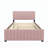 Velvet Upholstered Platform Bed with Trundle-106492950-112511389