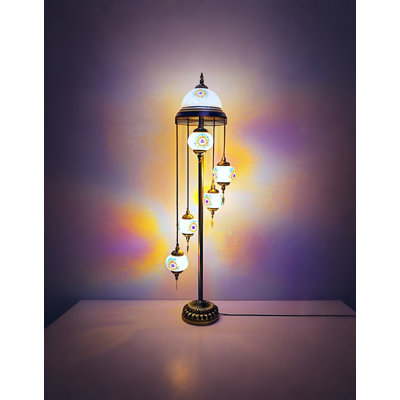 Beautiful Turkish Stained Glass Mosaic Floor Lamp