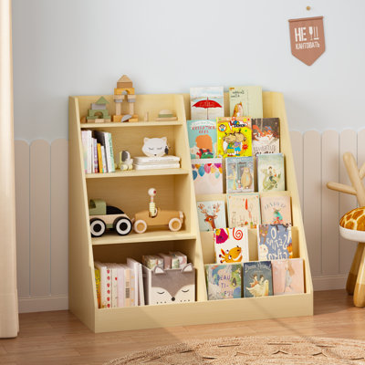 Multifunctional 4 Tier Bookshelf And Book Storage Organizer With Bookcase Display Stand 