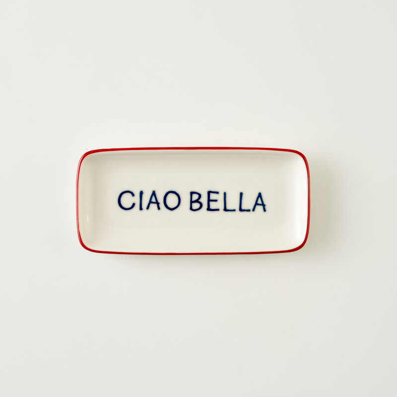 Plateau de service en porcelaine Line