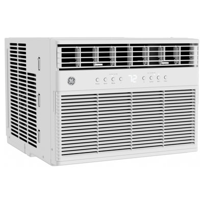 GE® ENERGY STAR® 11,000 BTU Smart Heat/Cool with Heat Pump Electronic Window Air Conditioner for Large Rooms up to 550 sq. ft.