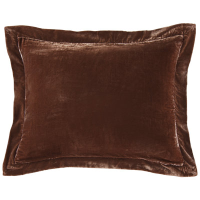 Stella Faux Silk Velvet Flanged Romantic Western 27x39 inch Dutch Euro Pillow