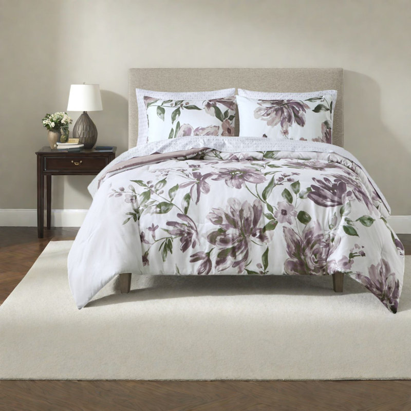 Floral King Bedding Sets, Microfiber Comfort For Home Bedrooms