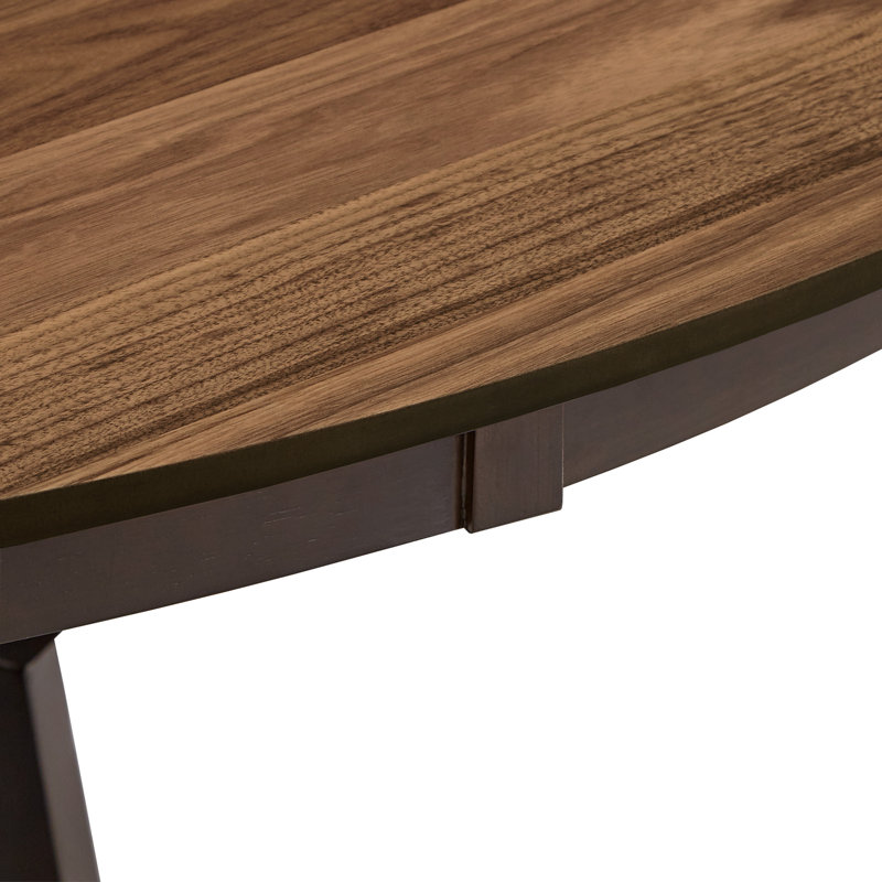 Charan Round Solid Wood Dining Table