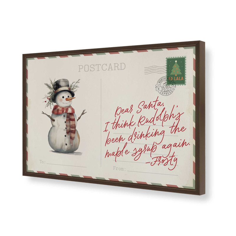 «Frosty’s Little Secret», reproduction d'art, Brun Belvinder, 18 po x 24 po