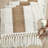 90 Inches long Boho Summer Table Runner - Cream Brown