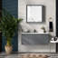 Armoire de salle de bain avec miroir et tablettes réglables, 27 po x 30 po, blanc. Miroirs à double porte. Fixation murale pour une utilisation efficace de l'espace. Fabrication. Miroir pour pharmacie l 27,25 po x P 6,75 po x H 29,75 po
