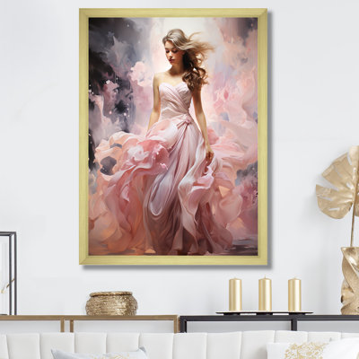 Encre rose, glamour, mode femme
