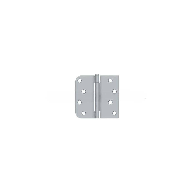 Deltana S44058TT2D-LH 4" x 4" x 5/8" x SQ Hinge in Zinc Dichromate Pair, Brushed Chrome