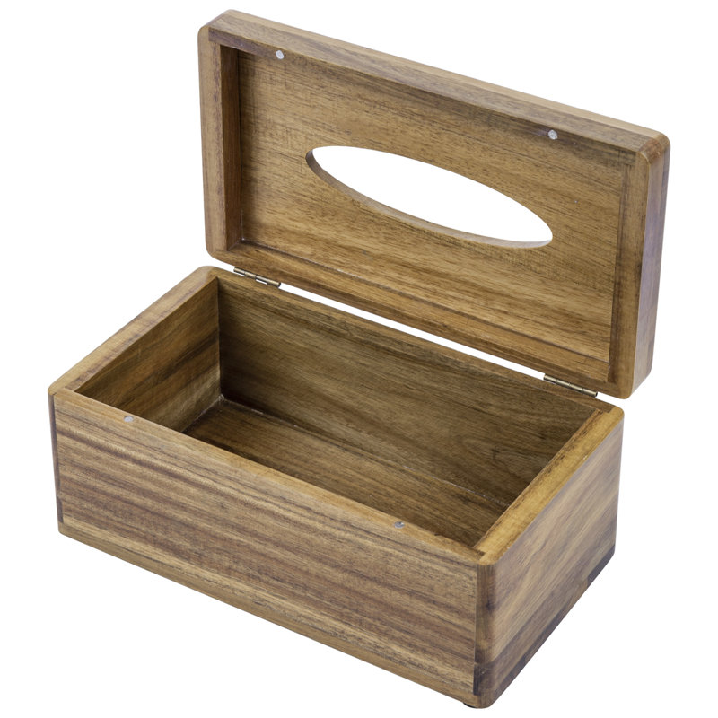 Couvre-boîte de papier hygiénique en acacia