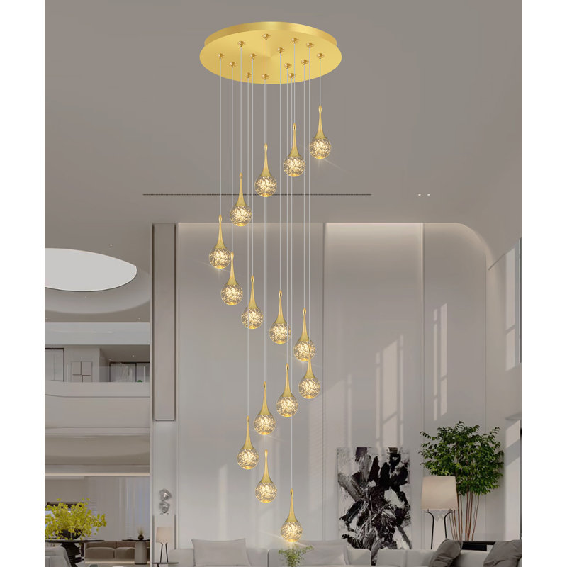Lustre empire à DEL 15 lumières Rejouis