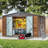Outdoor Storage Shed With Lockable Door And Window-128562474