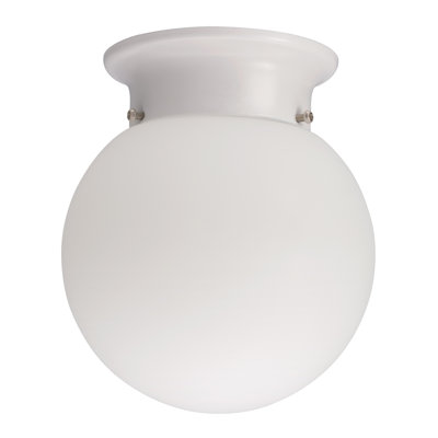 Plafonnier encastré en forme de globe simple 6 po 2 lumières