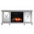 Katrien 58'' W Mirror/Silver Electric Fireplace