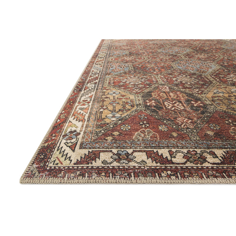 Hand-Knotted Multicolor Rectangular Synthetic Accent Rug