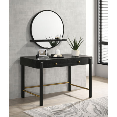 Ensemble coiffeuse et miroir 2 pièces