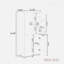 Armoire de rangement pour salle de bain avec 4 portes, tablettes réglables et supports de rangement internes