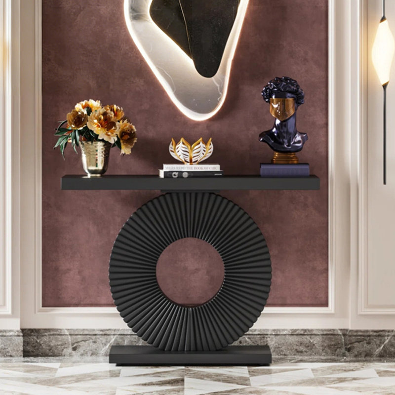 Console simple de style nordique, Noir