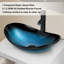 Ensemble de meuble-lavabo mural simple 30 po avec lavabo vasque en céramique Sharee, comptoir en bois manufacturé, robinet et bonde Sharee-1496029251