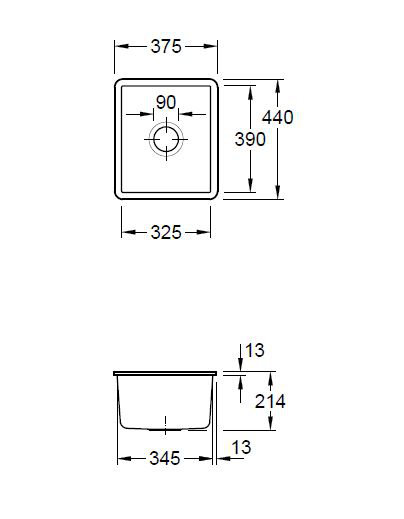 Subway Single Bowl Undermount Kitchen Sink