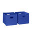 Organisateur de rangement en tissu pliable avec poignées 2 pièces RiverRidge Kids - bleu-1747185063