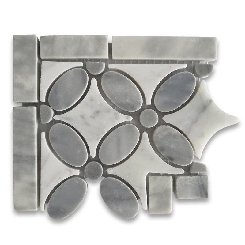 4 in. x 5 in. Novelty Polished Marble Tile