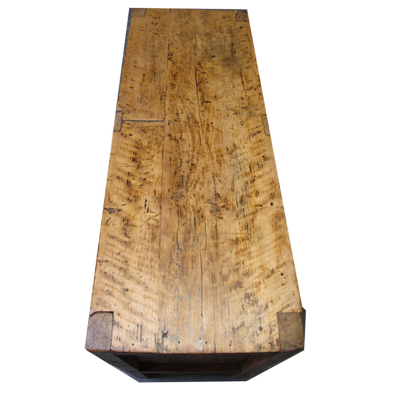 Aged Poplar Double Cabinet