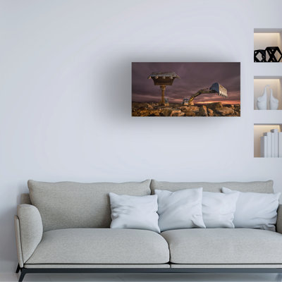 Wrapped Canvas Wall Art - Peter Majkut 'Rockers' Wall Art for Living Room, Bedroom, or Office Décor  - 16x32