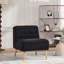 24.4" Wide Modern Upholstered Armless Chair With Rubber Wood Legs, Accent Chair-1598120458