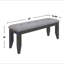 Banc de salle à manger rembourré en tissu
