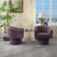 Fauteuil demi-tonneau pivotant de 25,2 po Iryanna-97755414-123185140