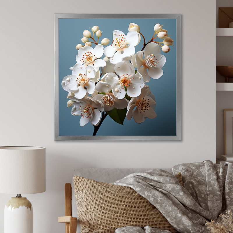 Reproduction d'art sur toile IV, H 24 po x l 24 po x P 1 po, Cadre simple argenté