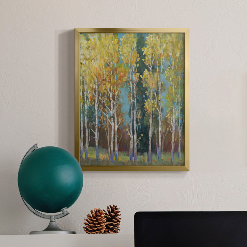 Aspen Grove I - toile avec cadre de qualité supérieure - prête à être accrochée