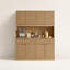 Cabinet de rangement moderne et multifonctionnel avec prise de courant et comptoir ouvert pour des besoins d'organisation polyvalents-1104447965