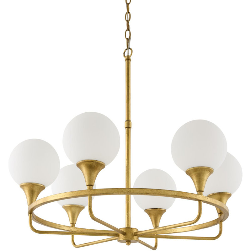 Lustre traditionnel / classique en fer 6 lumières Lacrera