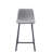 Adam Counter Stool in Grey- Fully Welded Frame with Plastic Glides