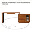 Bureau d'écriture en bois massif 47,24 "-130088610