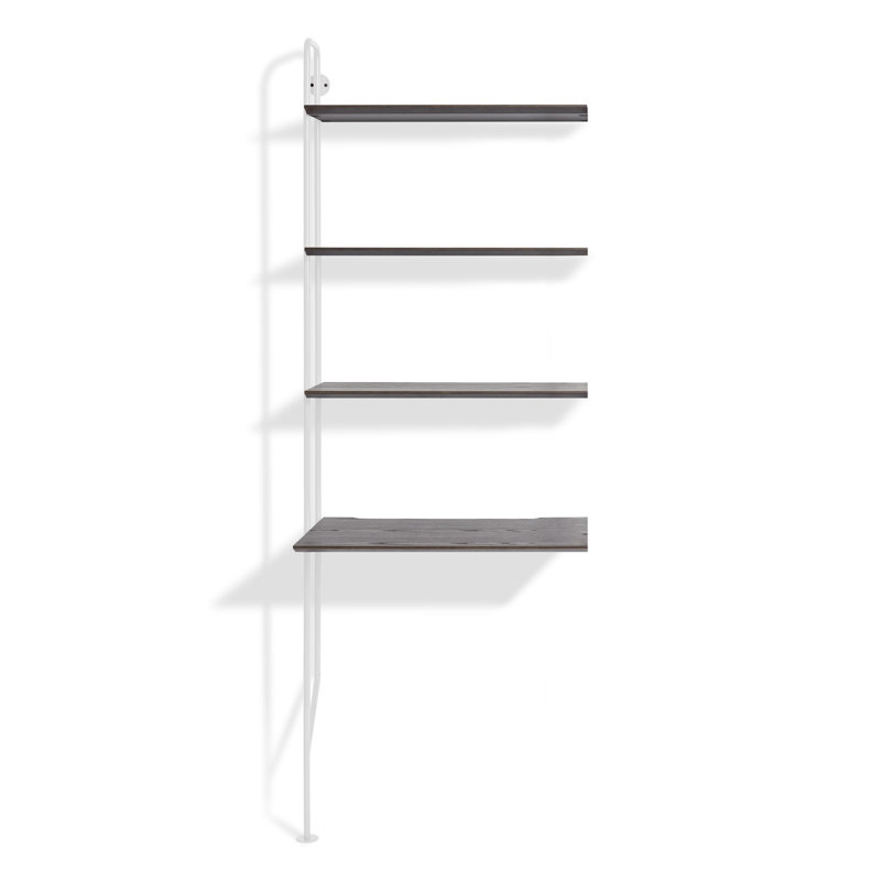 Hitch Rectangular Writing Desk Office Set, White, White